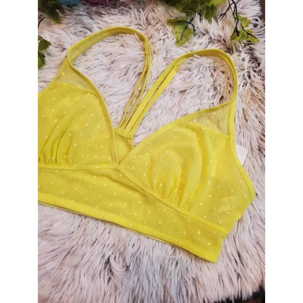 Under Armour Heat Fitted Gear Sports Bra Neon Yellow Womens Medium NEW $39.99